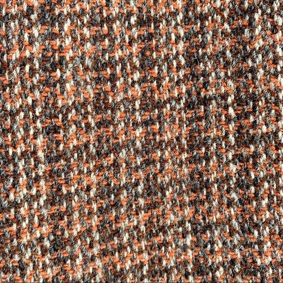 Vintage Harris Tweed 100% Scottish Wool Long Trench Coat Size XL - Picture 6 of 10